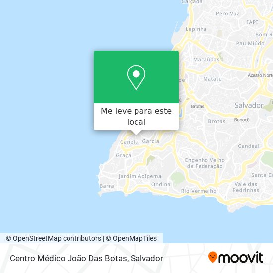 Centro Médico João Das Botas mapa