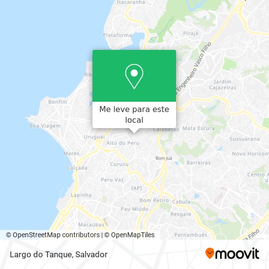 Largo do Tanque mapa