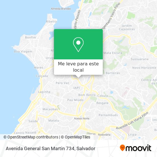 Avenida General San Martin 734 mapa