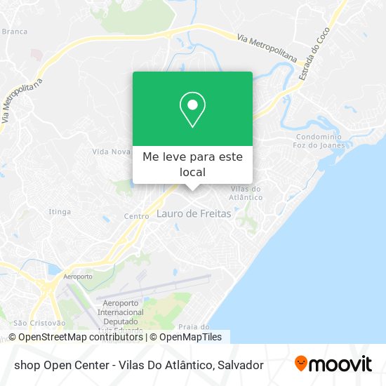 shop Open Center - Vilas Do Atlântico mapa