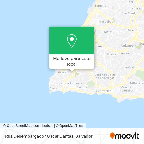 Rua Desembargador Oscár Dantas mapa