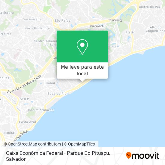 Caixa Econômica Federal - Parque Do Pituaçu mapa