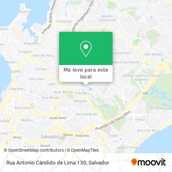 Rua Antonio Cândido de Lima 130 mapa