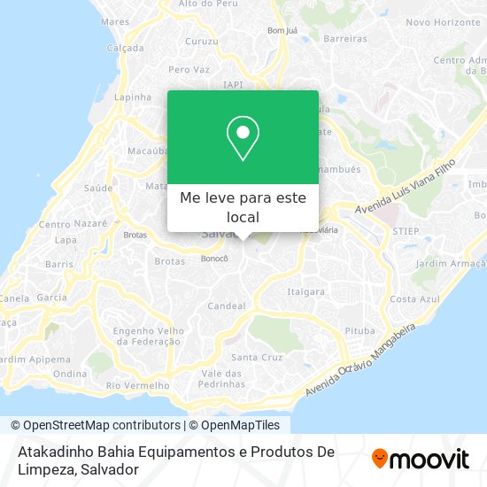 Atakadinho Bahia  Equipamentos e Produtos De Limpeza mapa