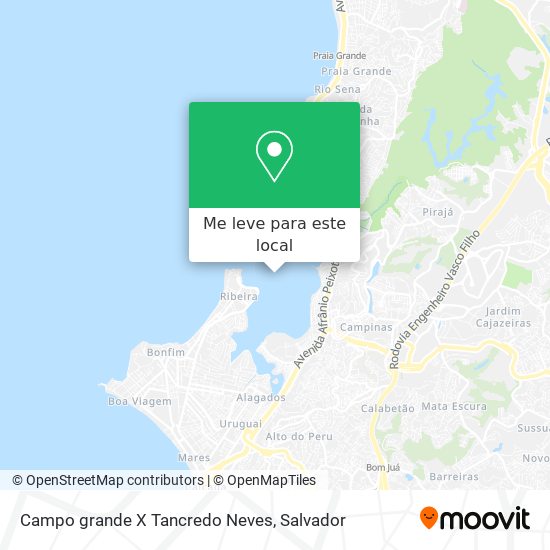 Campo grande X Tancredo Neves mapa
