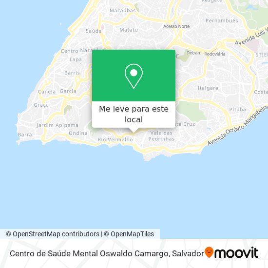 Centro de Saúde Mental Oswaldo Camargo mapa