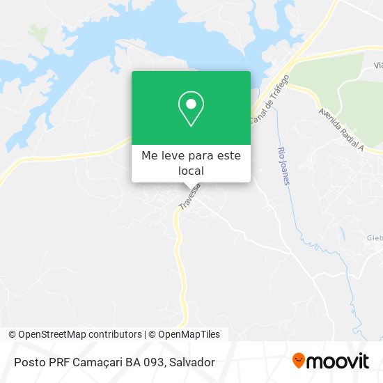 Posto PRF Camaçari BA 093 mapa
