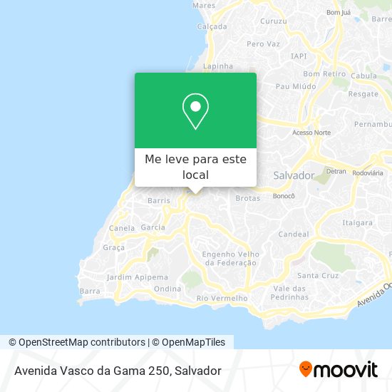Avenida Vasco da Gama 250 mapa