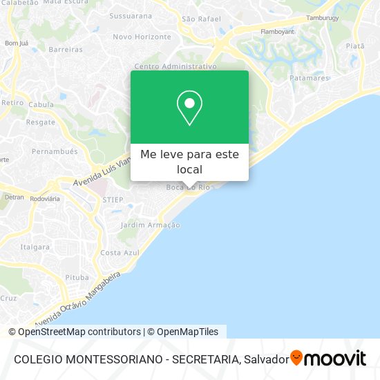 COLEGIO MONTESSORIANO - SECRETARIA mapa