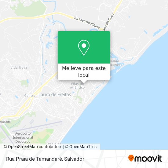 Rua Praia de Tamandaré mapa