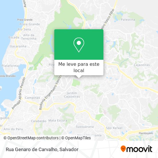 Rua Genaro de Carvalho mapa