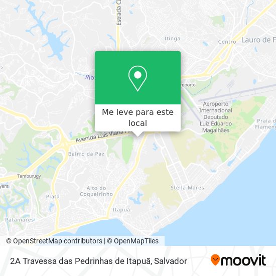 2A Travessa das Pedrinhas de Itapuã mapa