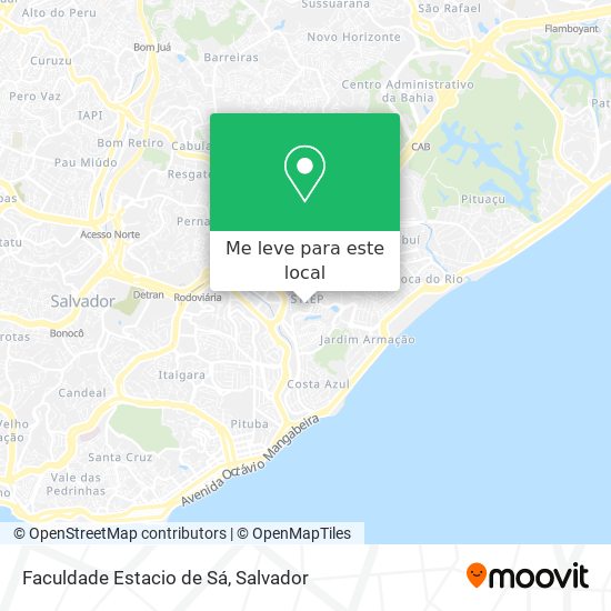 Faculdade Estacio de Sá mapa