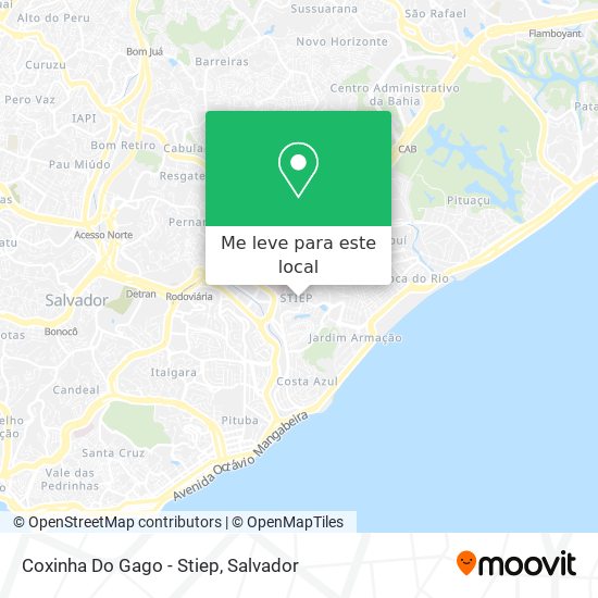 Coxinha Do Gago - Stiep mapa