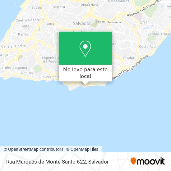 Rua Marquês de Monte Santo 622 mapa