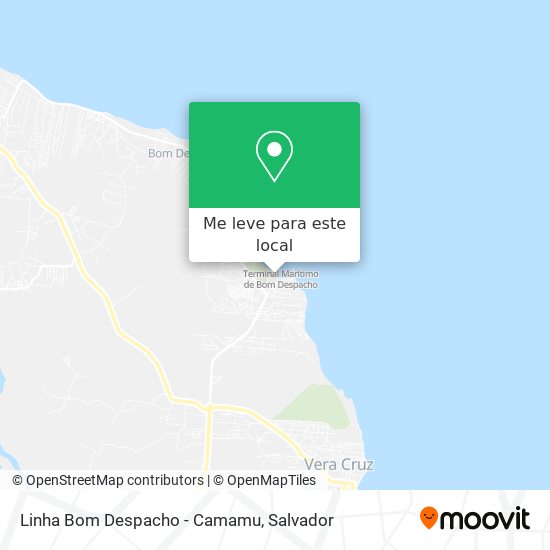 Linha Bom Despacho - Camamu mapa