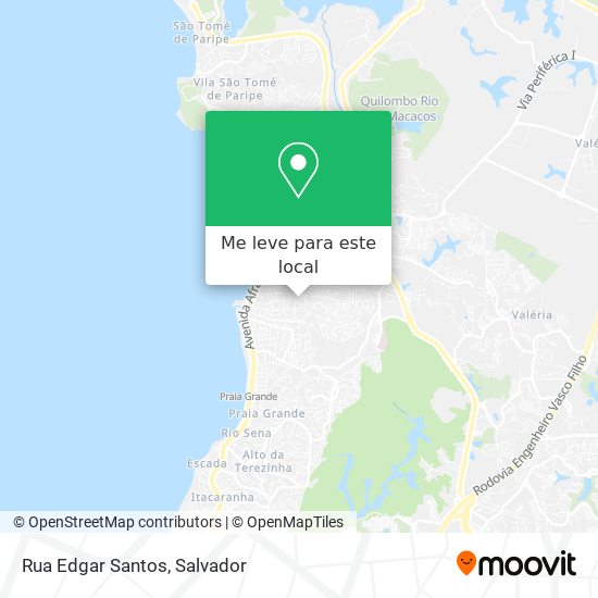 Rua Edgar Santos mapa