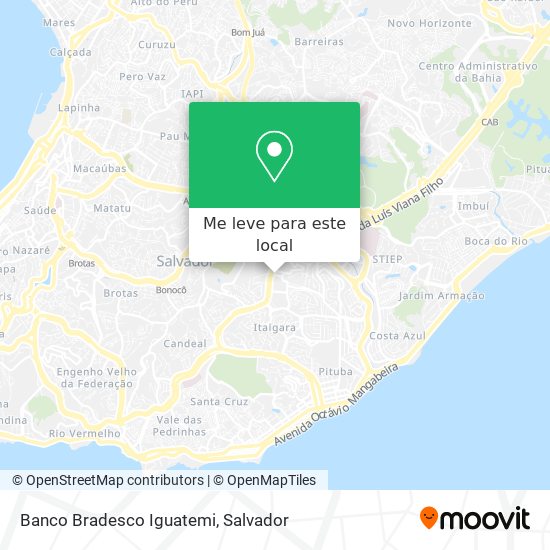 Banco Bradesco Iguatemi mapa