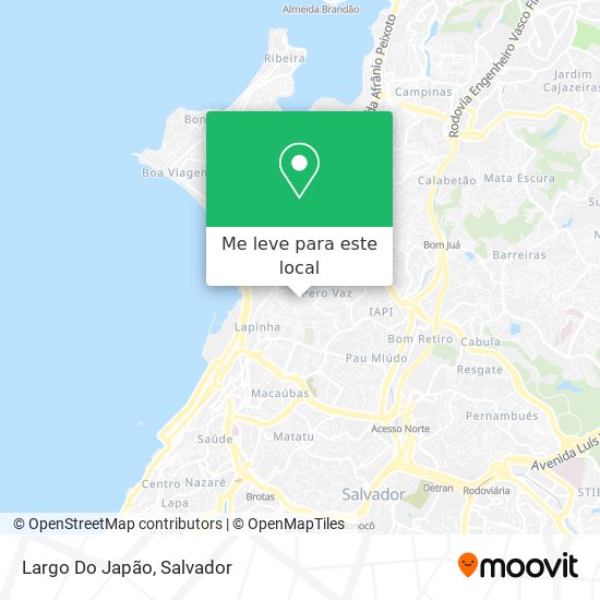 Largo Do Japão mapa