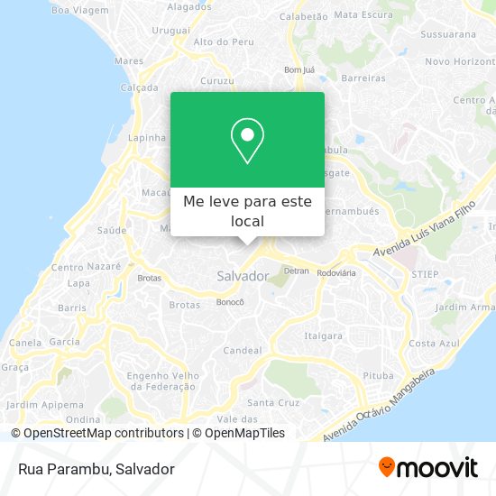 Rua Parambu mapa