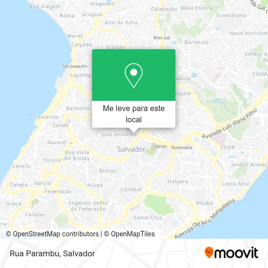 Rua Parambu mapa