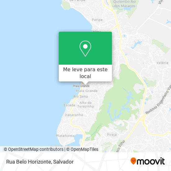 Rua Belo Horizonte mapa