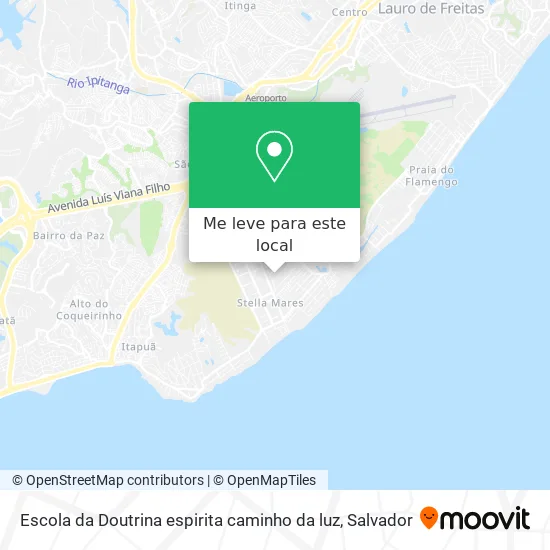 Escola da Doutrina espirita caminho da luz mapa