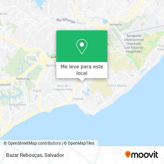 Bazar Rebouças mapa