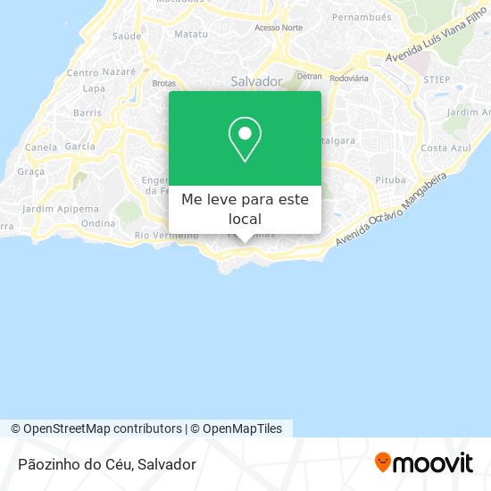 Pãozinho do Céu mapa