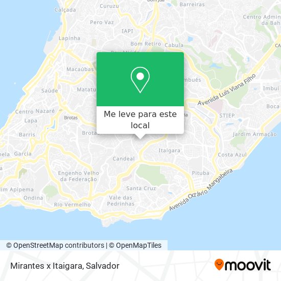 Mirantes x Itaigara mapa