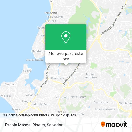 Escola Manoel Ribeiro mapa