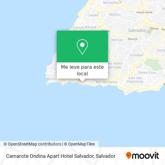 Camarote Ondina Apart Hotel Salvador mapa