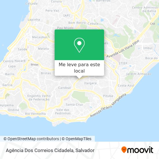 Agência Dos Correios Cidadela mapa