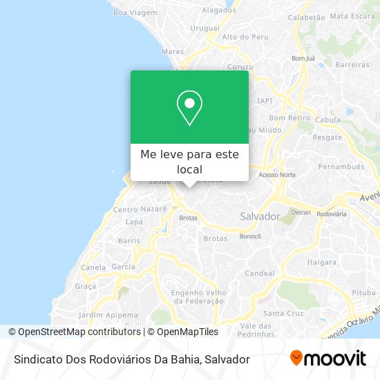 Sindicato Dos Rodoviários Da Bahia mapa