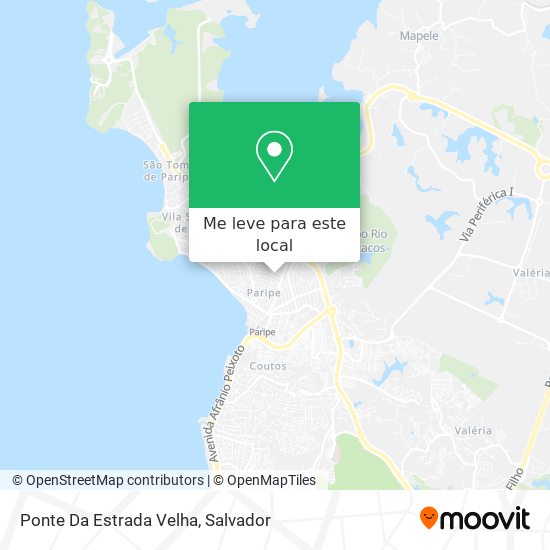 Ponte Da Estrada Velha mapa