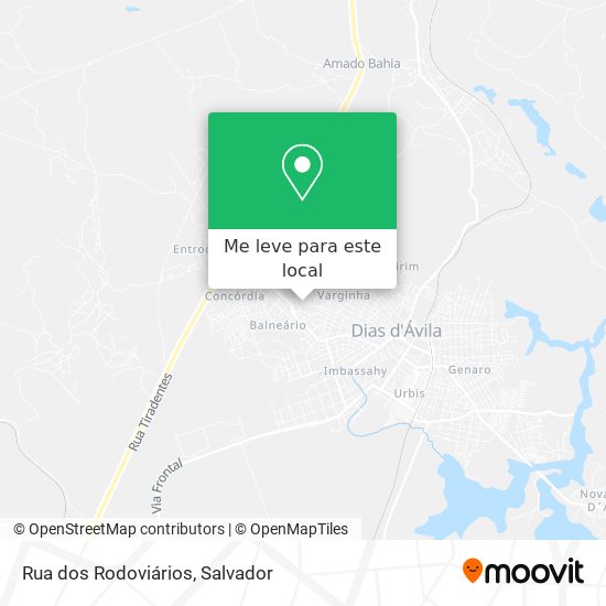 Rua dos Rodoviários mapa