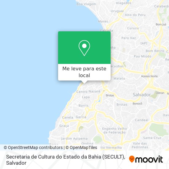 Secretaria de Cultura do Estado da Bahia (SECULT) mapa
