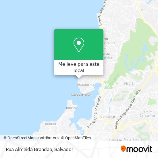 Rua Almeida Brandão mapa