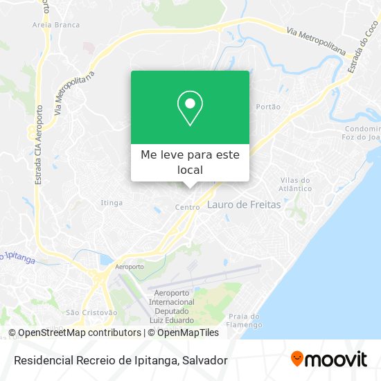 Residencial Recreio de Ipitanga mapa