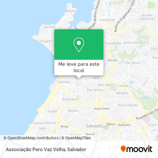 Associação Pero Vaz Velha mapa