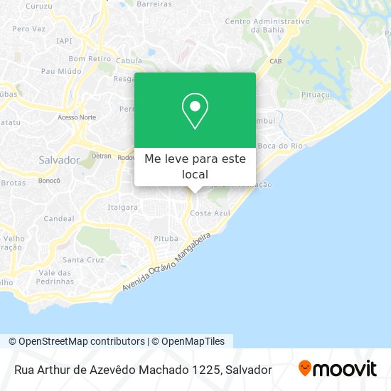 Rua Arthur de Azevêdo Machado 1225 mapa