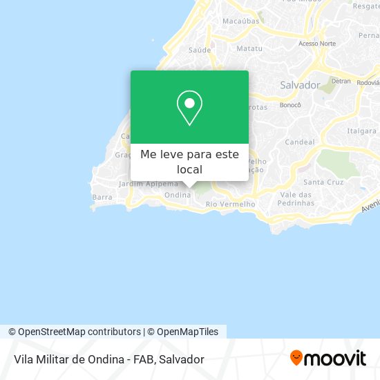 Vila Militar de Ondina - FAB mapa