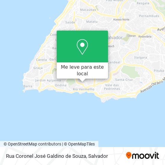 Rua Coronel José Galdino de Souza mapa