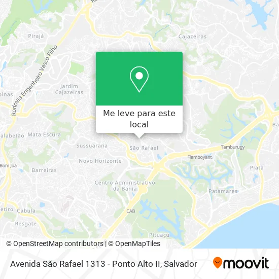 Avenida São Rafael 1313 - Ponto Alto II mapa