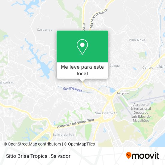 Sítio Brisa Tropical mapa