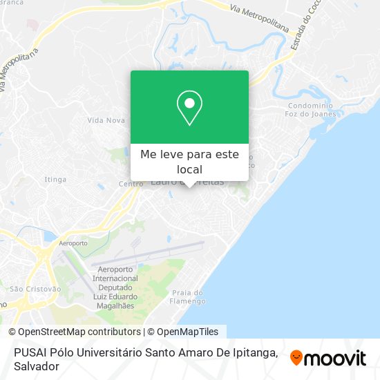 PUSAI Pólo Universitário Santo Amaro De Ipitanga mapa