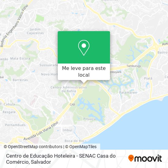 Centro de Educação Hoteleira - SENAC Casa do Comércio mapa