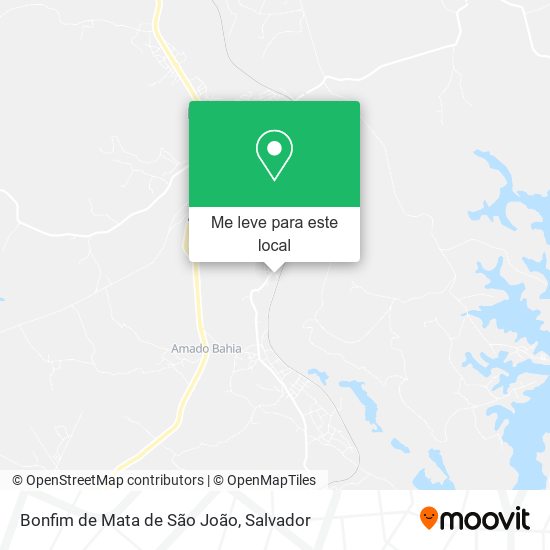 Bonfim de Mata de São João mapa