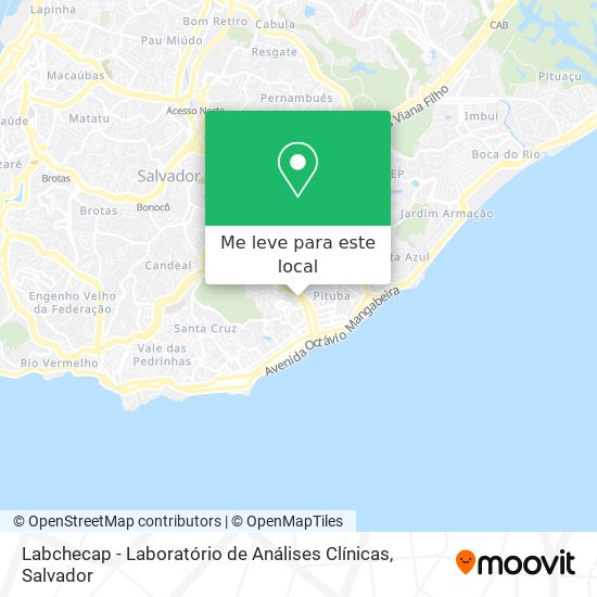Labchecap - Laboratório de Análises Clínicas mapa