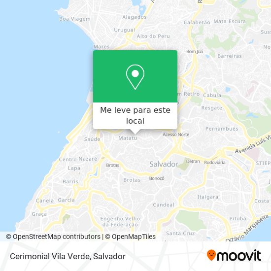 Cerimonial Vila Verde mapa